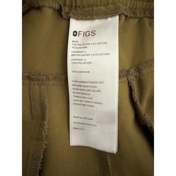 FIGS Tansen Jogger Pants Martini Olive Green Medical Full Length Men's Large - Picture 6 of 7